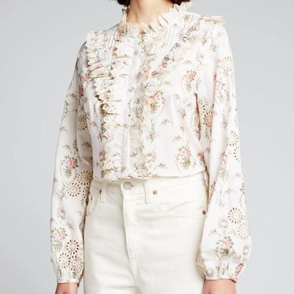 LoveShackFancy Tops - Bloomfield Blouse